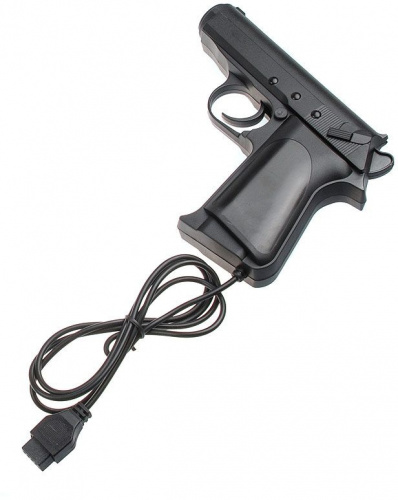 Игровая консоль Dendy Junior серый/синий +световой пистолет в комплекте: 300 игр фото 9