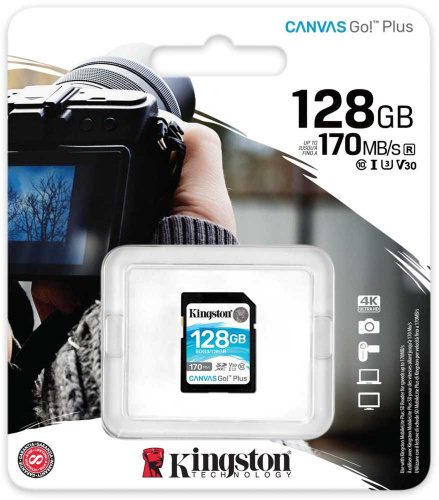 Флеш карта SDXC 128GB Kingston SDG3/128GB Canvas Go! Plus w/o adapter фото 3