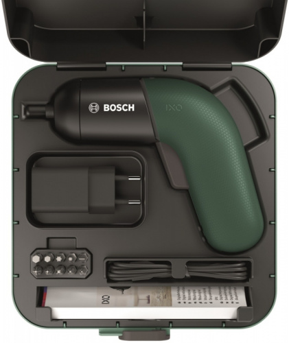 Отвертка аккум. Bosch IXO VI аккум. патрон:держатель бит 1/4" (кейс в комплекте) (06039C7020) фото 3