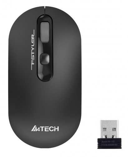 Мышь A4Tech Fstyler FG20 серый оптическая (2000dpi) беспроводная USB для ноутбука (4but) фото 2