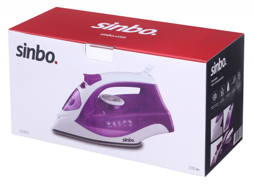 Утюг Sinbo SSI 6618 2200Вт фиолетовый/белый фото 9