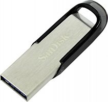 Флеш Диск Sandisk 64Gb Cruzer Ultra Flair SDCZ73-064G-G46 USB3.0 серебристый/черный