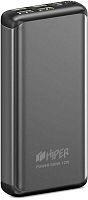 Мобильный аккумулятор Hiper MS20000 Space Gray Li-Pol 20000mAh 2.4A+2.4A+2.4A+2.4A графит 4xUSB