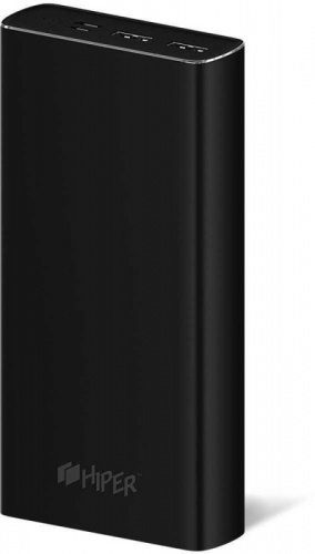 Мобильный аккумулятор Hiper MPX20000 Li-Pol 20000mAh 3A+3A+2.4A черный 2xUSB фото 2