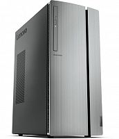 ПК Lenovo IdeaCentre 720-18ASU MT Ryzen 5 1400 (3.2)/12Gb/1Tb 7.2k/RX 570 4Gb/DVDRW/CR/Windows 10/GbitEth/400W/черный/серебристый