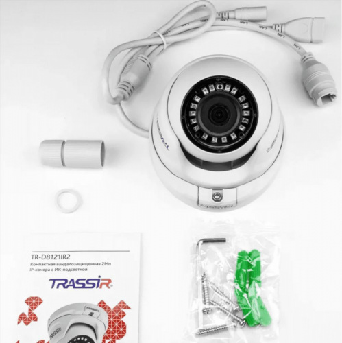 Камера видеонаблюдения IP Trassir TR-D8121IR2 2.8-2.8мм цв. корп.:белый (TR-D8121IR2 (2.8 MM)) фото 6