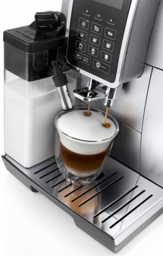 Кофемашина Delonghi Dinamica ECAM350.75.S 1450Вт серебристый фото 5
