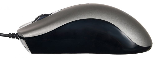 Мышь Оклик 375M серый/черный оптическая (1600dpi) USB (3but) фото 3