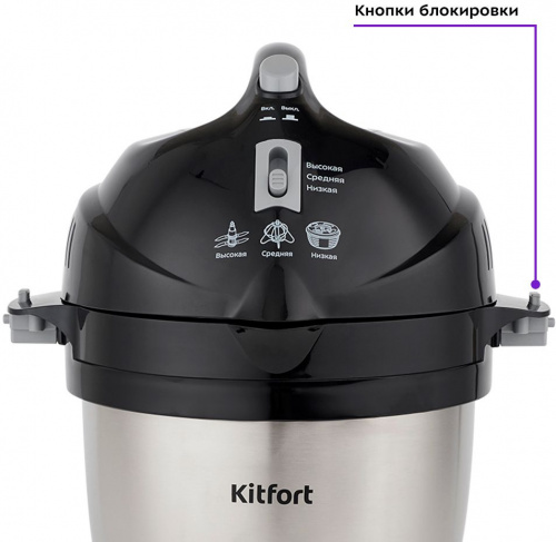 Измельчитель электрический Kitfort КТ-1396 3.5л. 350Вт черный фото 2
