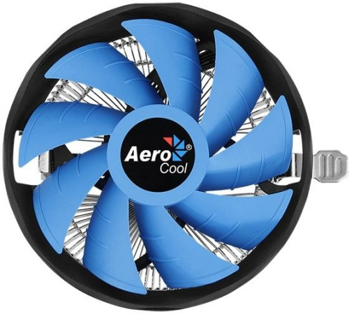 Устройство охлаждения(кулер) Aerocool Verkho Plus Soc-AM5/AM4/1151/1200/1700 черный/синий 4-pin 10-27dB Al 110W 271gr Ret