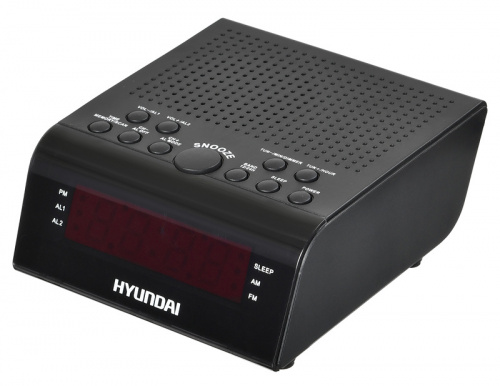 Радиобудильник Hyundai H-RCL180 черный LED подсв:красная часы:цифровые AM/FM фото 2