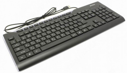 Клавиатура A4Tech KD-800L черный USB slim Multimedia LED