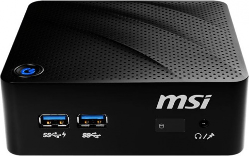 Неттоп MSI Cubi N 8GL-092RU slim Cel N4000 (1.1) 4Gb SSD64Gb/UHDG 600 Windows 10 Professional GbitEth WiFi BT 40W черный