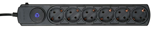 Сетевой фильтр Ippon BK232 3м (6 розеток) черный (коробка) фото 3