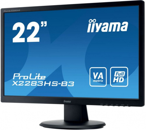 Монитор Iiyama 21.5" X2283HS-B3 черный VA LED 4ms 16:9 HDMI M/M матовая 3000:1 250cd 178гр/178гр 1920x1080 D-Sub DisplayPort FHD 3кг фото 6