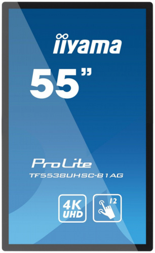 Панель Iiyama 55" TF5538UHSC-B1AG серый IPS LED 8ms 16:9 DVI HDMI M/M глянцевая 1100:1 500cd 178гр/178гр 3840x2160 D-Sub DisplayPort FHD 41кг фото 6
