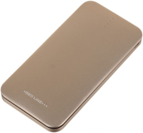 Мобильный аккумулятор Redline B8000 8000mAh 2.4A 1xUSB золотистый (чехол в комплекте) (УТ000010566) фото 5