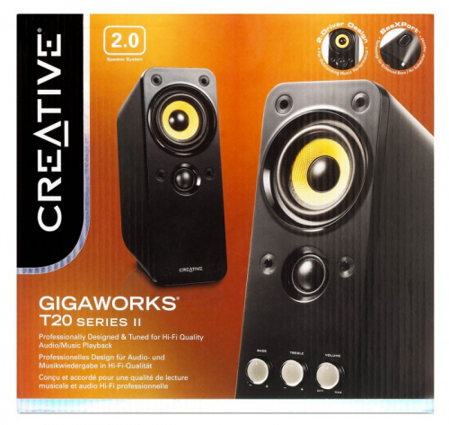Колонки Creative GigaWorks T20 series II 2.0 черный 28Вт фото 3