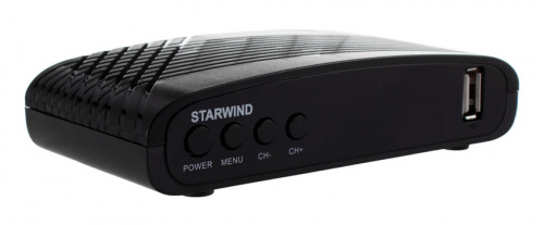 Ресивер DVB-T2 Starwind CT-100 черный фото 4