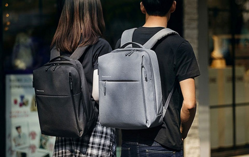 Рюкзак для ноутбука 15" Xiaomi Mi City Backpack светло-серый полиэстер/нейлон (ZJB4066GL) фото 5