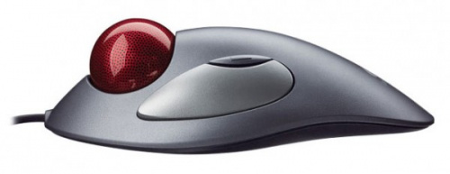 Трекбол Logitech Marble серый/серебристый/красный USB (4but) фото 4