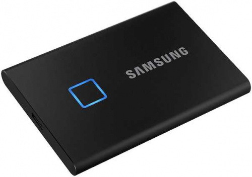 Накопитель SSD Samsung USB-C 500Gb MU-PC500K/WW T7 Touch 1.8" черный фото 2