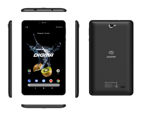 Планшет Digma CITI Octa 70 SC9863 (1.6) 8C RAM4Gb ROM64Gb 7" IPS 1920x1200 3G 4G Android 9.0 черный 5Mpix 2Mpix BT GPS WiFi Touch microSD 128Gb minUSB 2800mAh фото 4