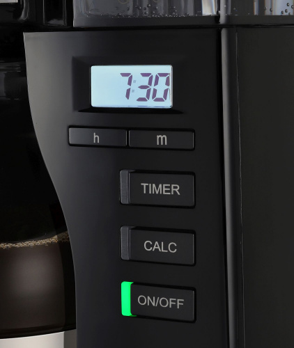 Кофеварка капельная Melitta Look V Timer 1080Вт черный/нержавеющая сталь фото 6