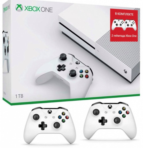 Игровая консоль Microsoft Xbox One S 234-00357-2g белый