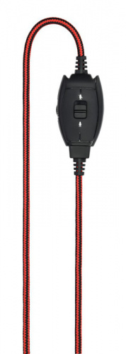 Наушники с микрофоном Hama HS-USB400 черный/красный 2м накладные оголовье (00139927) фото 6