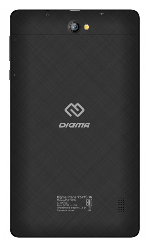 Планшет Digma Plane 7547S 3G SC7731C (1.2) 4C/RAM1Gb/ROM16Gb 7" IPS 1024x600/3G/Android 7.0/графит/2Mpix/0.3Mpix/BT/GPS/WiFi/Touch/microSD 128Gb/minUSB/2400mAh фото 4
