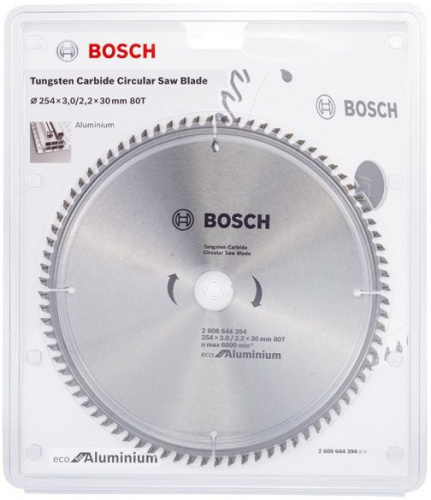 Диск пильный по алюм. Bosch 2608644394 d=254мм d(посад.)=30мм (циркулярные пилы) фото 2