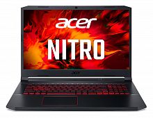 Ноутбук Acer Nitro 5 AN517-52-77M3 Core i7 10750H/16Gb/1Tb/SSD256Gb/NVIDIA GeForce GTX 1660 Ti 6Gb/17.3"/IPS/FHD (1920x1080)/Eshell/black/WiFi/BT/Cam/3560mAh