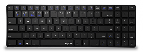 Клавиатура Rapoo E9100M черный USB беспроводная BT/Radio slim