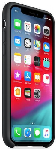 Чехол (клип-кейс) Apple для Apple iPhone XS Silicone Case черный (MRW72ZM/A) фото 2