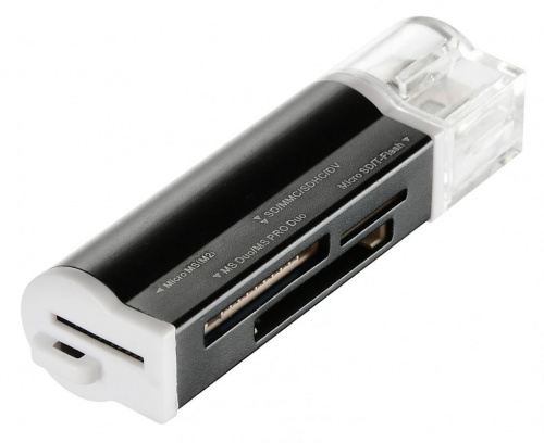 Устройство чтения карт памяти USB2.0 Buro BU-CR-3101 черный фото 5
