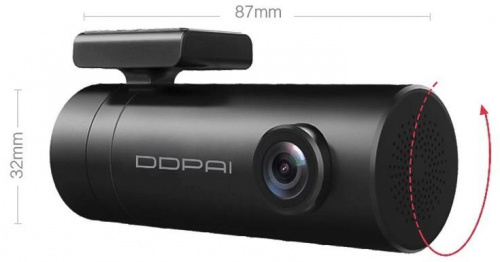 Видеорегистратор Ddpai mini Dash Cam черный 1080x1980 1080i 140гр. Hisilicon Hi3516С фото 2