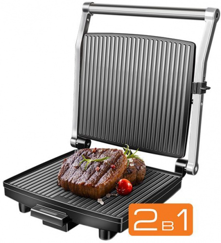 Электрогриль Redmond SteakMaster RGM-M800 1800Вт черный/серебристый фото 7