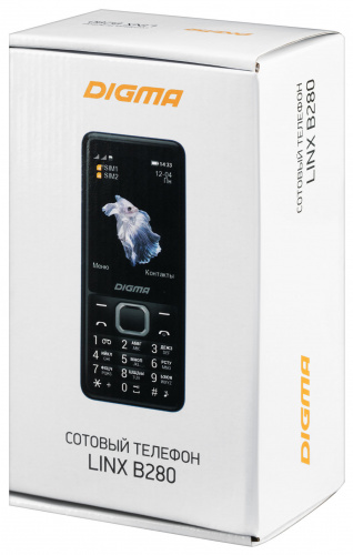 Мобильный телефон Digma LINX B280 32Mb темно-синий моноблок 2Sim 2.8" 240x320 0.08Mpix GSM900/1800 FM microSD max16Gb фото 2