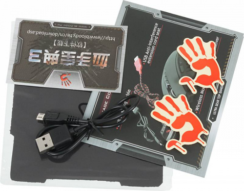 Мышь A4Tech Bloody R80 черный оптическая (4000dpi) беспроводная USB3.0 (8but) фото 2