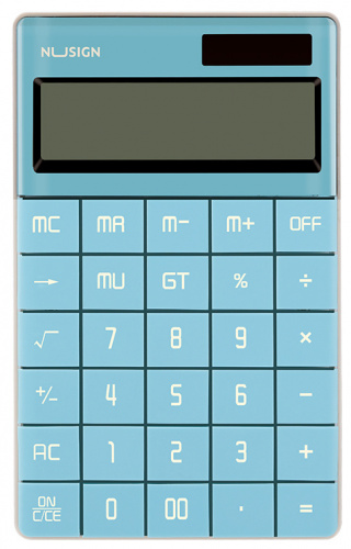 Калькулятор настольный Deli Nusign ENS041blue синий 12-разр. фото 2