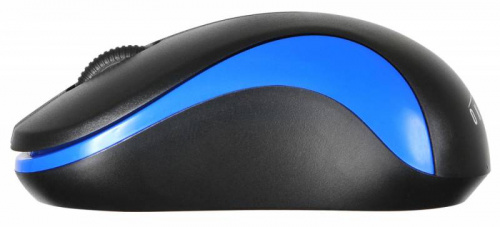 Мышь Оклик 605SW черный/синий оптическая (1200dpi) беспроводная USB для ноутбука (3but) фото 3