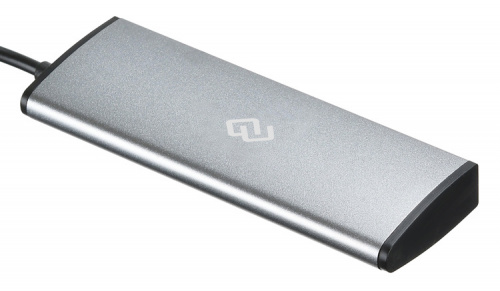 Разветвитель USB-C Digma HUB-4U2.0-UC-DS 4порт. серебристый фото 7