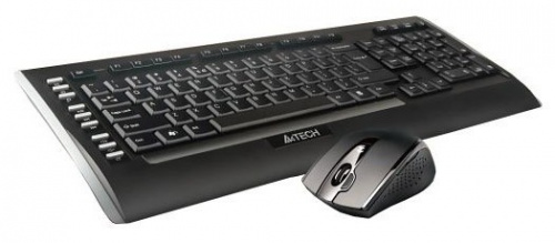 Клавиатура + мышь A4Tech 9300F клав:черный мышь:черный USB беспроводная Multimedia фото 3