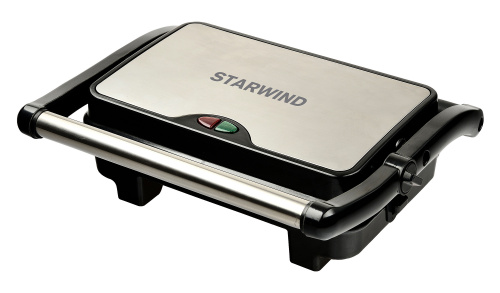 Электрогриль Starwind SSG2040 1500Вт серебристый/черный