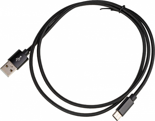 Кабель USB (m)-USB Type-C (m) 1м черный фото 2