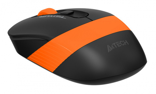 Мышь A4Tech Fstyler FG10S черный/оранжевый оптическая (2000dpi) silent беспроводная USB для ноутбука (4but) фото 4