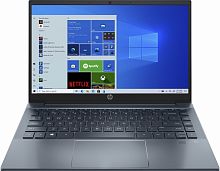 Ноутбук HP Pavilion 14-ec0030ur Ryzen 5 5500U 8Gb SSD512Gb NVIDIA GeForce MX450 2Gb 14" IPS FHD (1920x1080) Windows 10 Home blue WiFi BT Cam