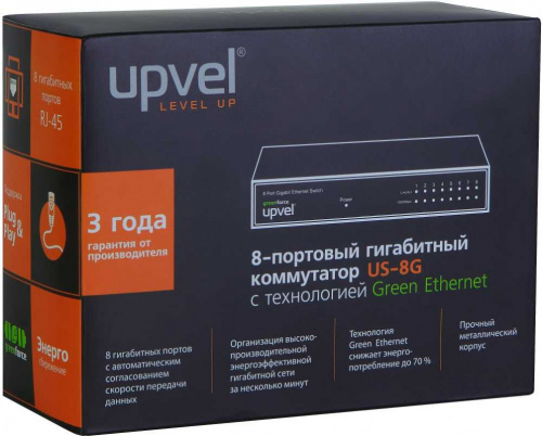 Коммутатор Upvel US-8G(RU) 8G фото 4