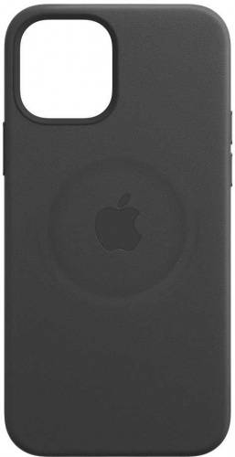 Чехол (клип-кейс) Apple для Apple iPhone 12/12 Pro Leather Case with MagSafe черный (MHKG3ZE/A)